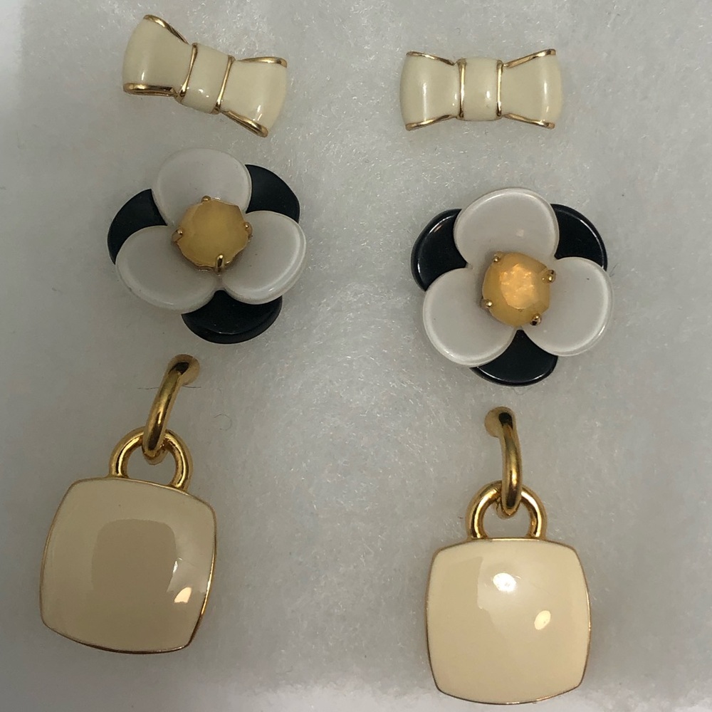 Kate Spade Monet arrings Lot of 3 Pairs - Picture 4 of 9